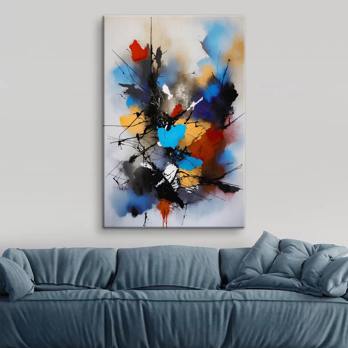 Pilt Abstraktsioon, värvipritsmed s38718