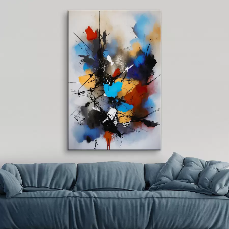 Pilt Abstraktsioon, värvipritsmed s38718