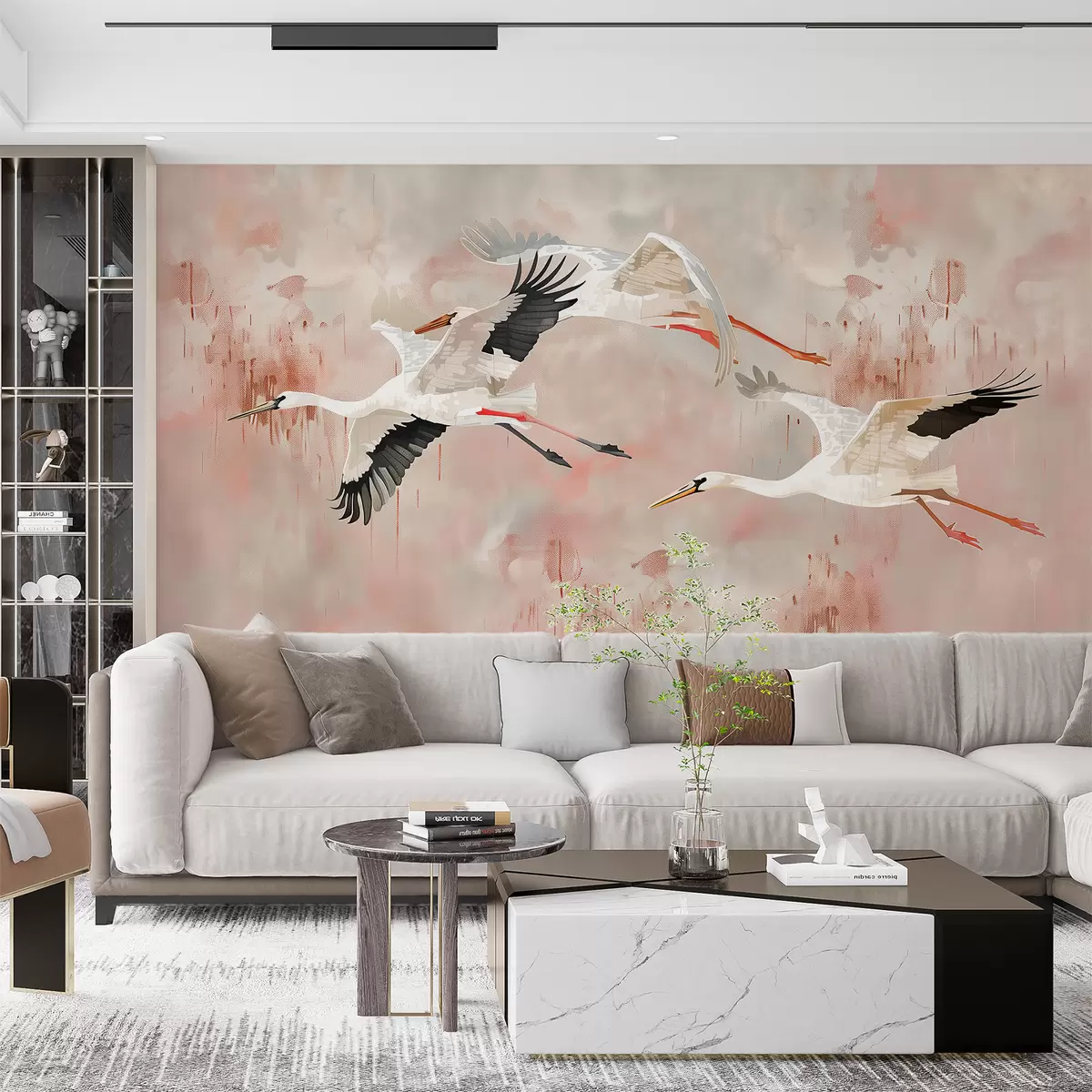 Fototapeedid Heleroosal taustal kured w00760