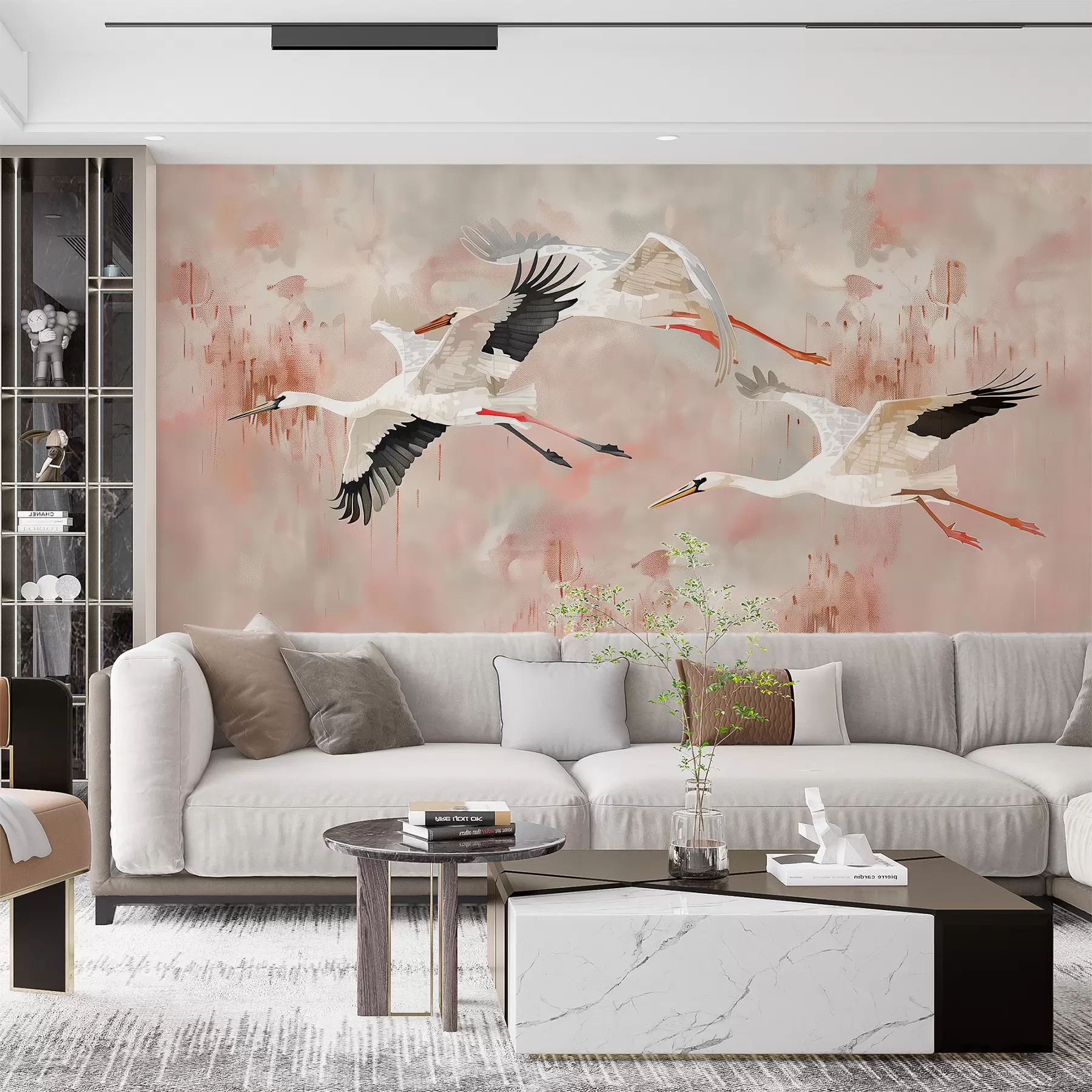 Fototapeedid Heleroosal taustal kured w00760