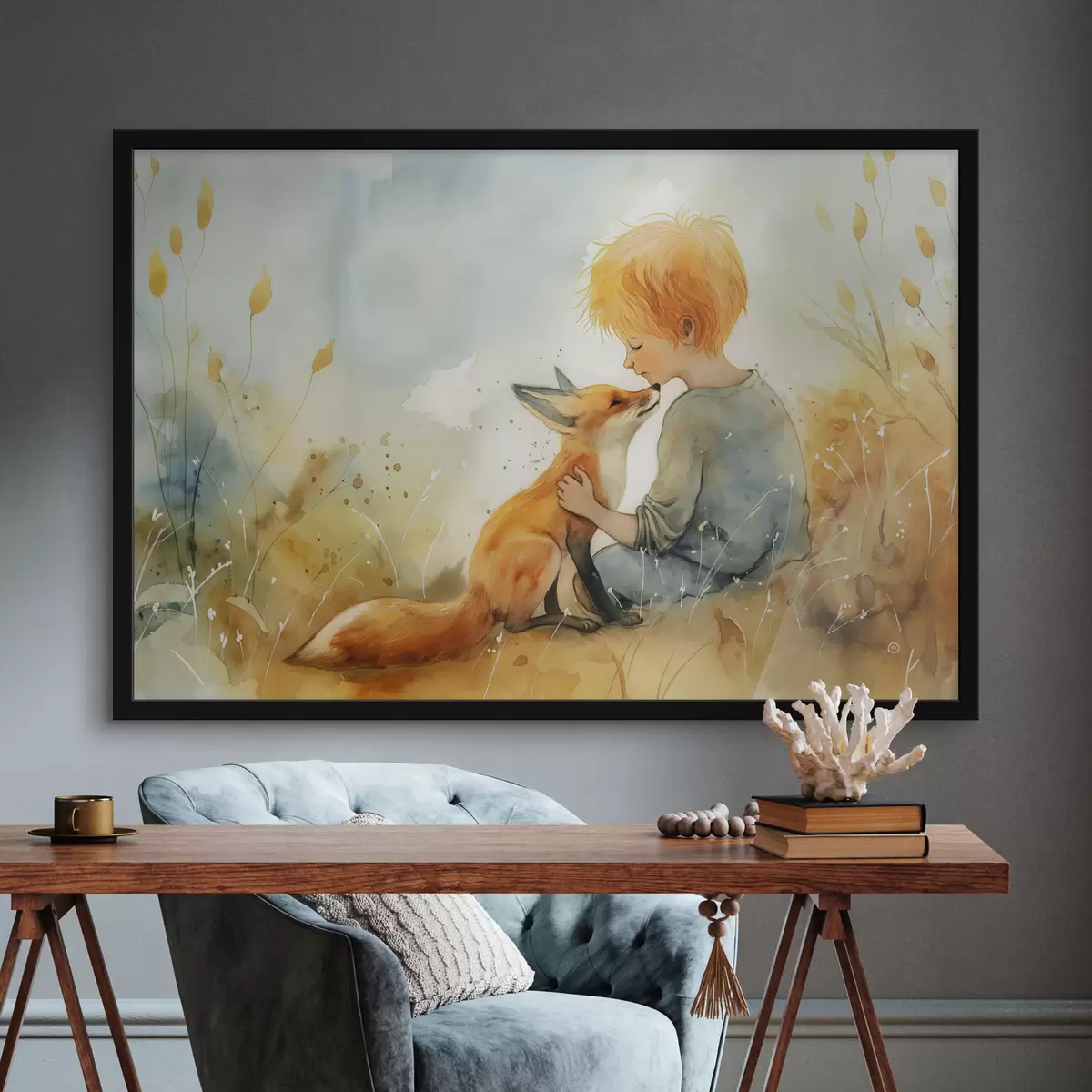 Plakat Väike prints rebasega f38790