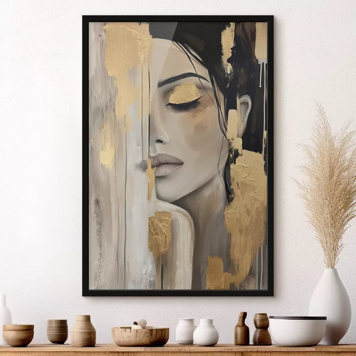 Plakat Tüdruk värviga f38793