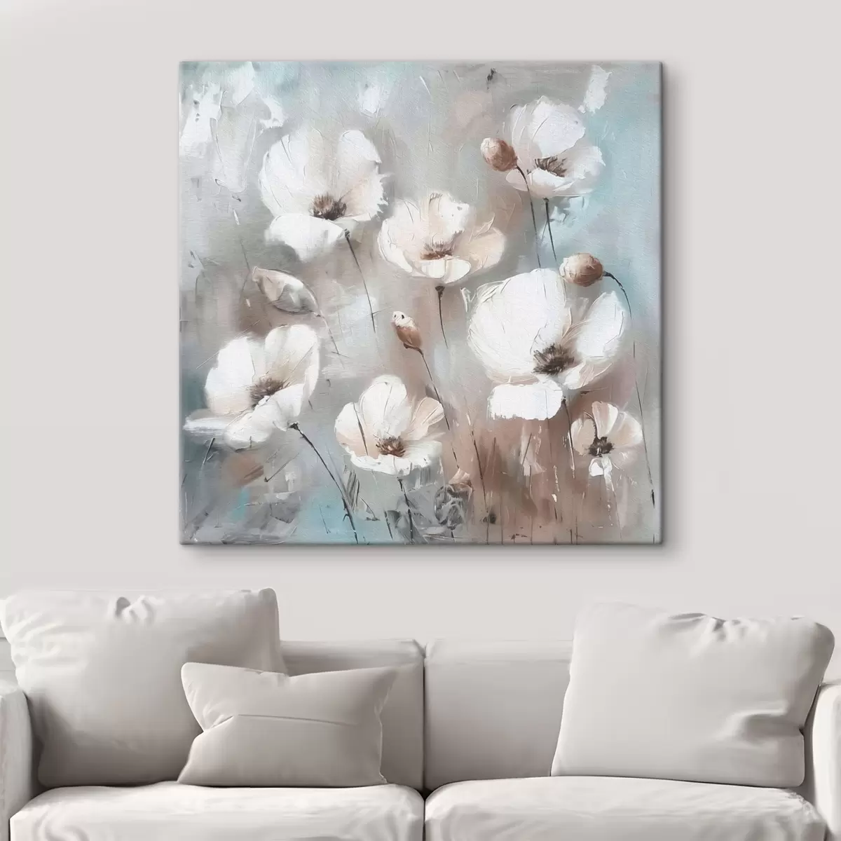 Pilt Valgete metsalillede taime trükitud tekstuur s38925