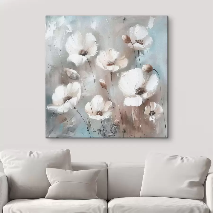 Pilt Valgete metsalillede taime trükitud tekstuur s38925