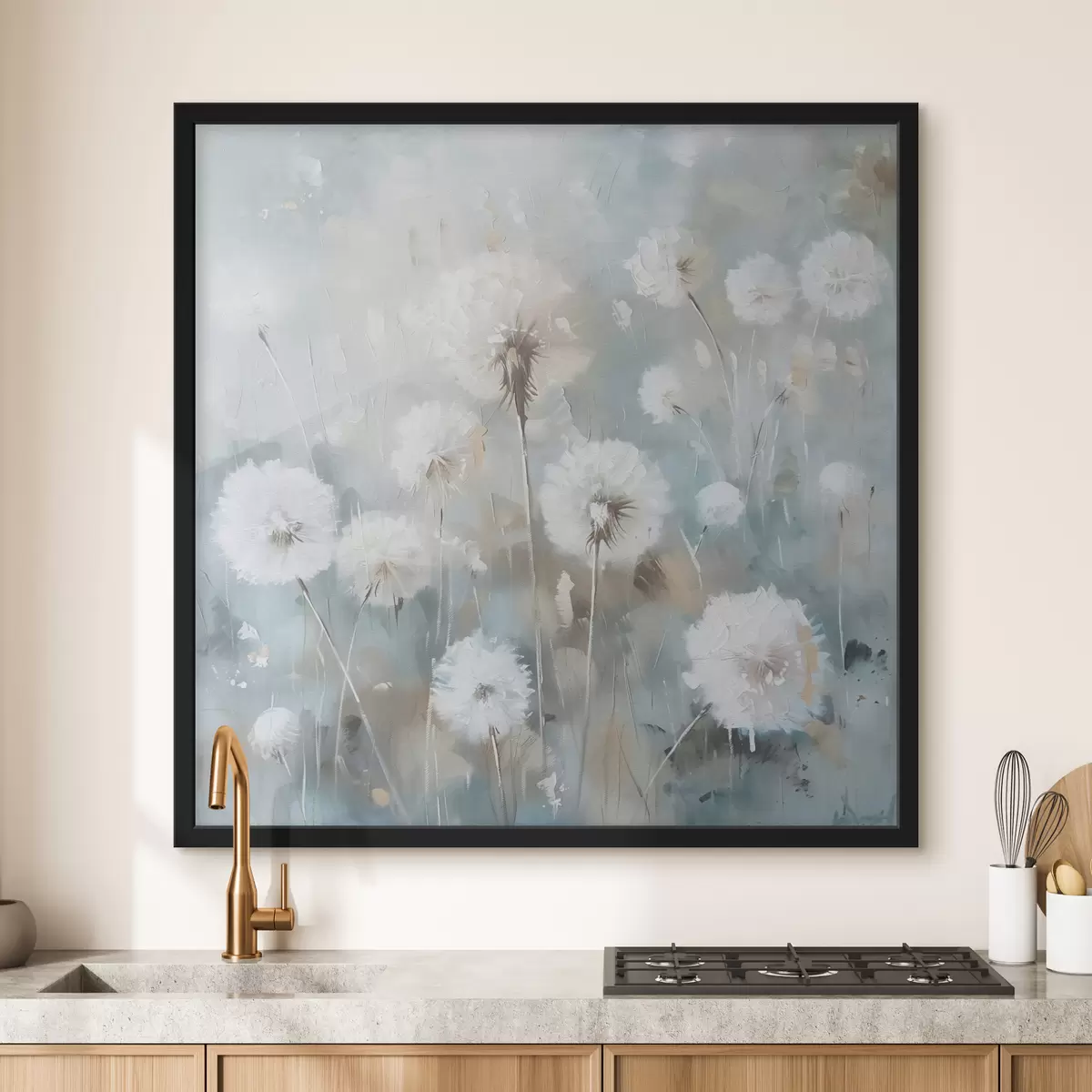 Plakat Võililletaimede ja lillede väli trükitud tekstuur f38932