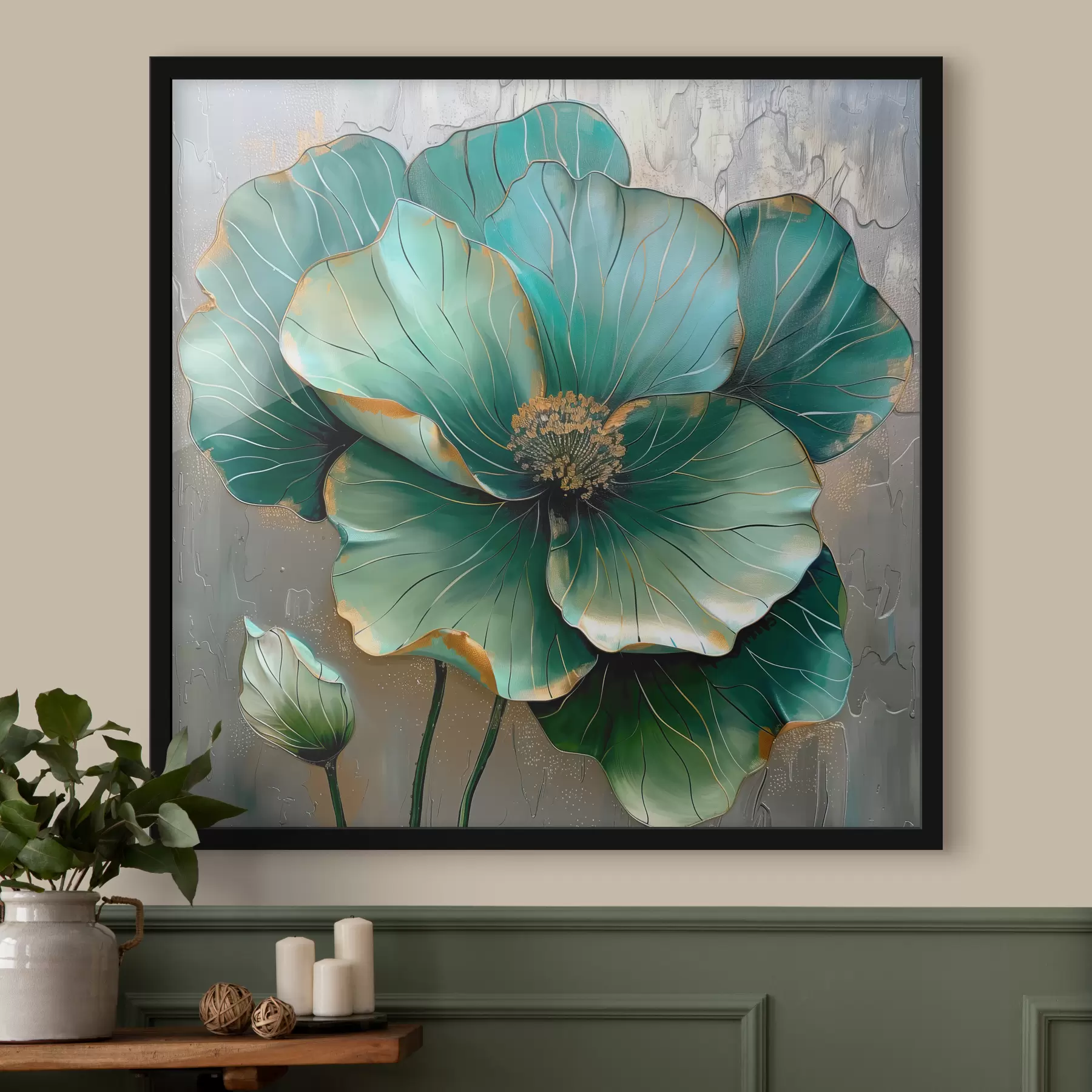 Fototapeedid Suur abstraktne lill f39013