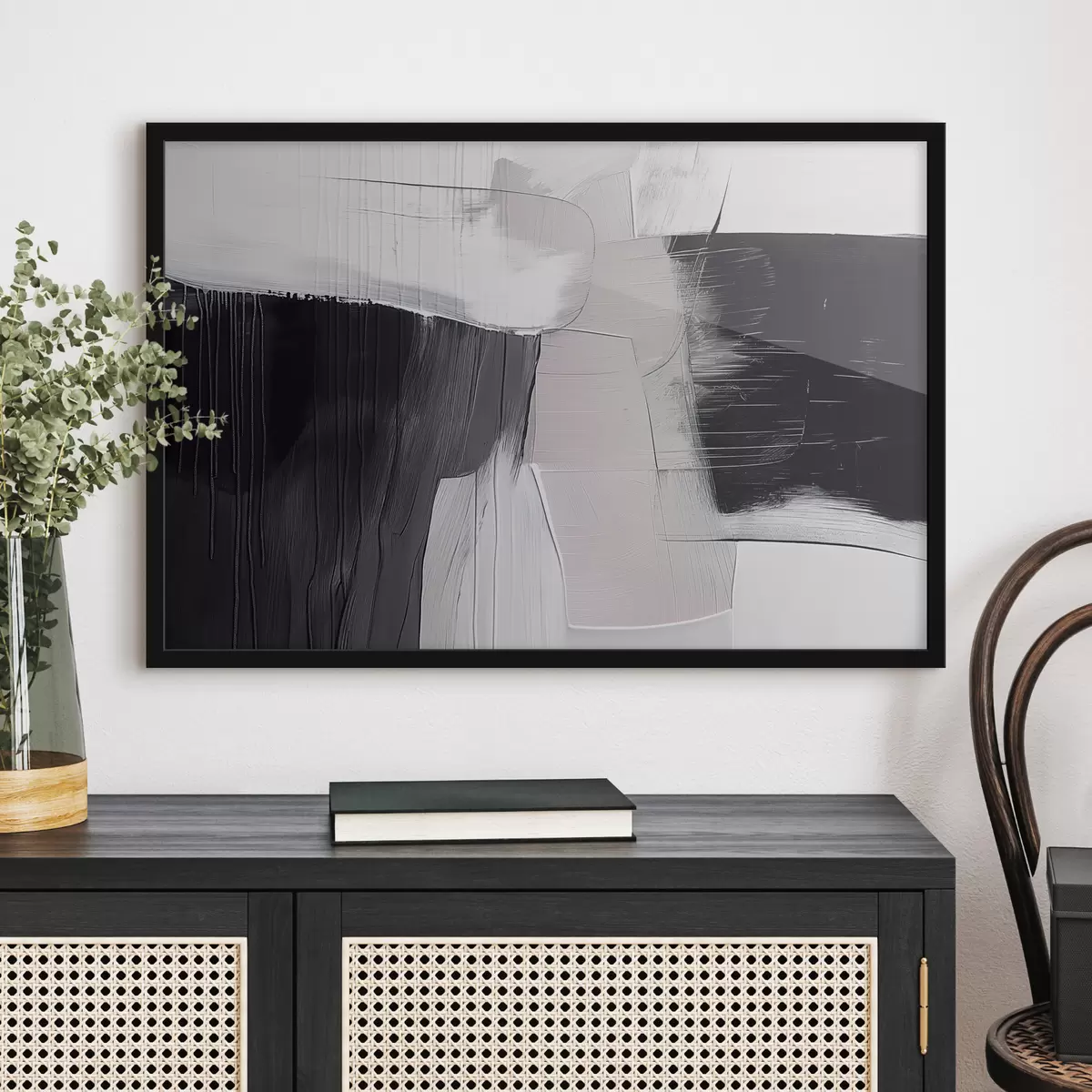 Plakat Halli ja beeži abstraktsioon f39015