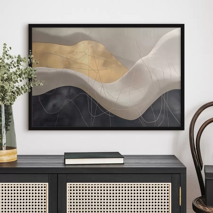 Fototapeedid Abstraktsioon lainete ja joontega f39053