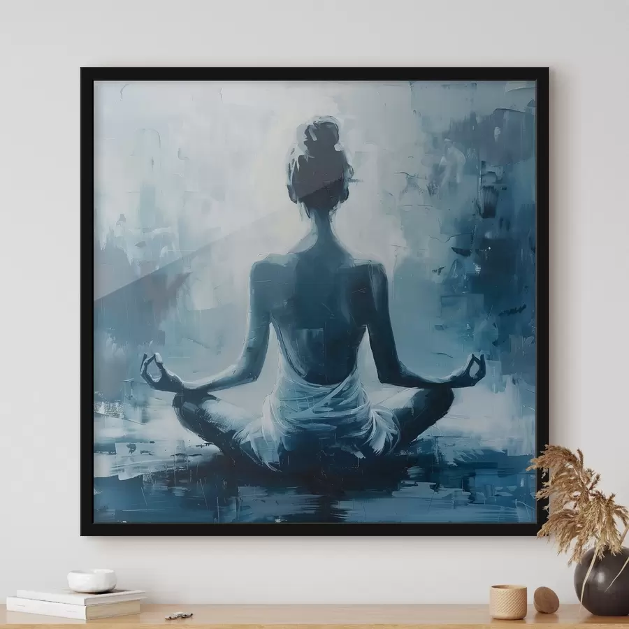 Pilt Tüdruk lõõgastub jooga f39079