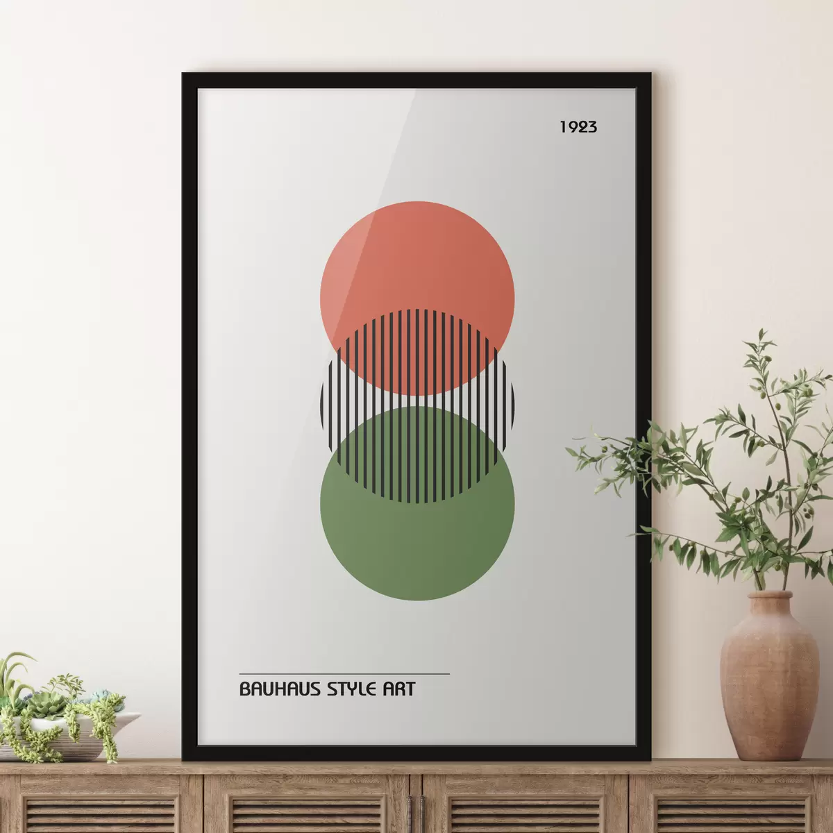 Plakat Bauhausi geomeetriline abstraktsioon f39263