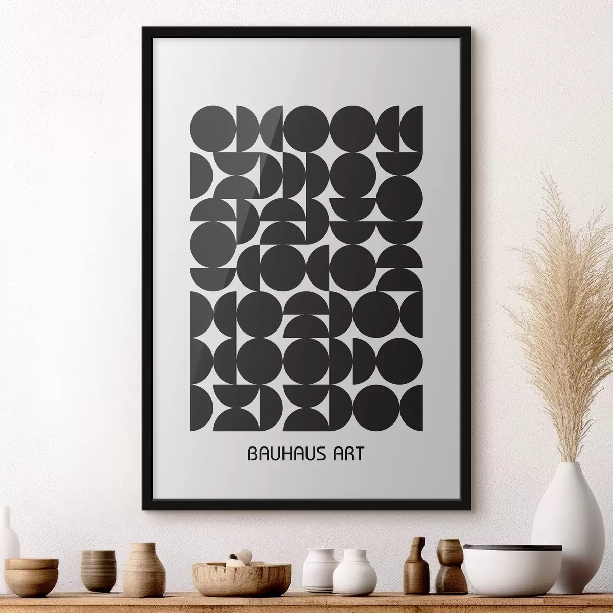 Plakat Bauhausi geomeetriline abstraktsioon f39267