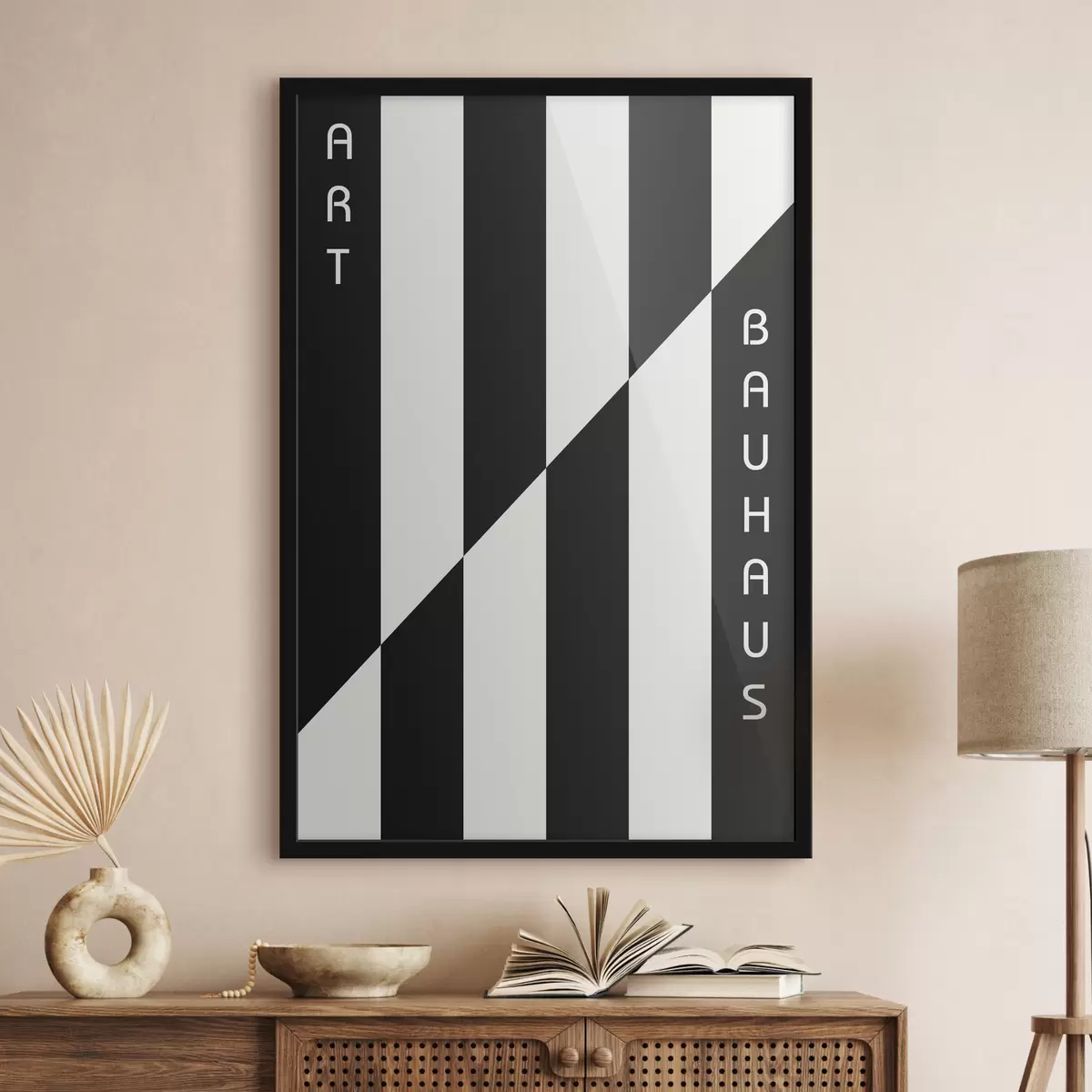 Plakat Bauhausi geomeetriline abstraktsioon f39269