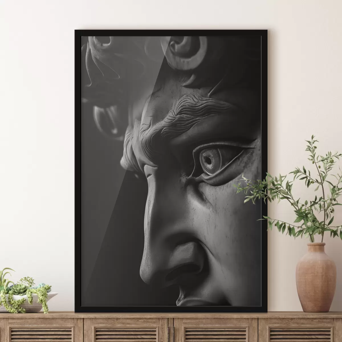 Plakat Taaveti lähiportree profiilis f26124