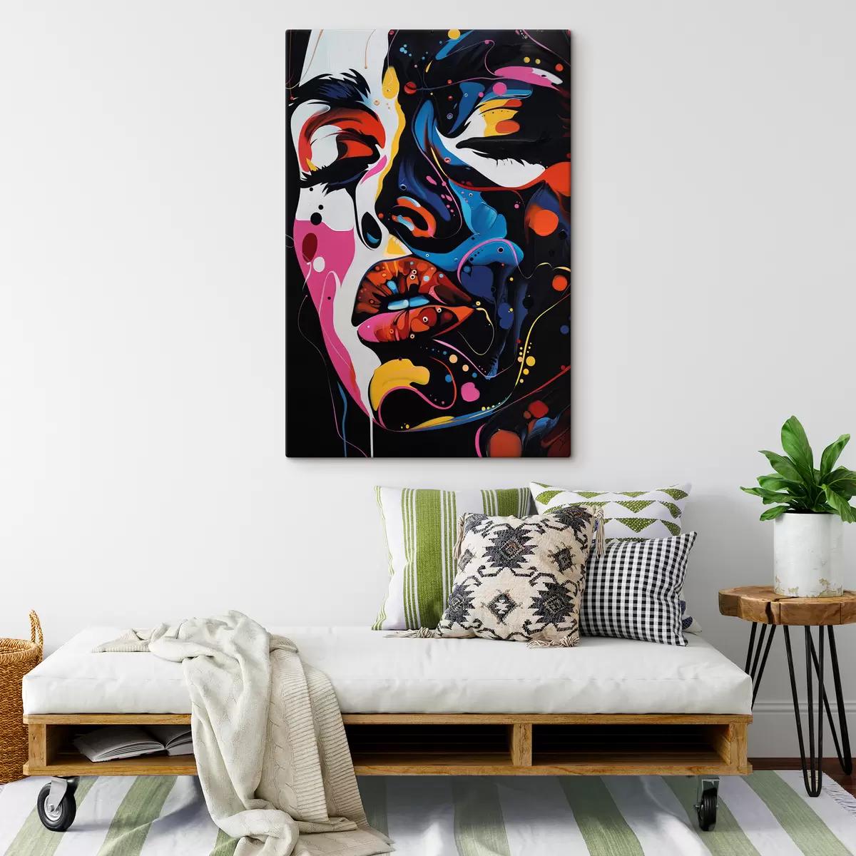 Pilt Tüdruku nägu värvides s39306