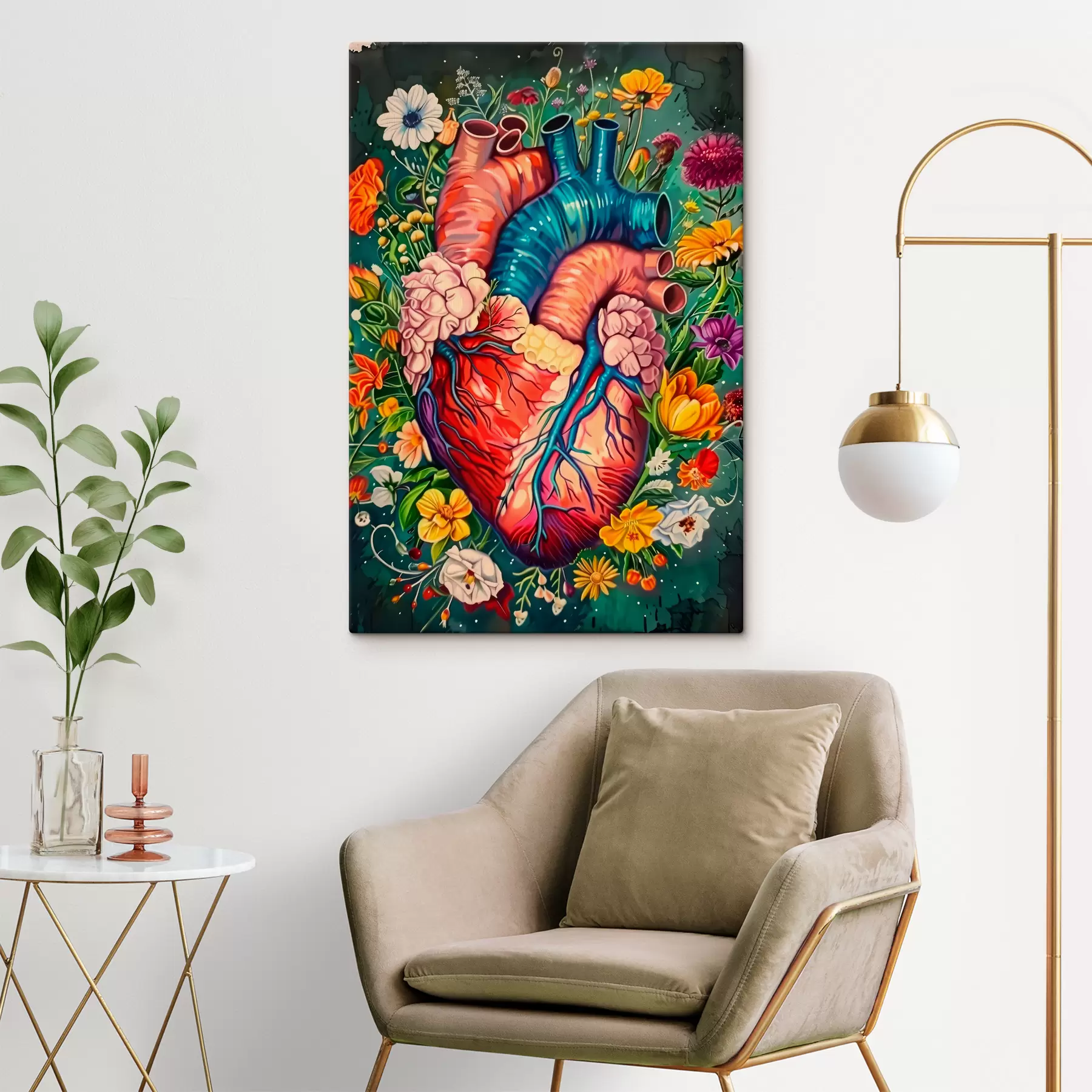 Fototapeedid Süda lilledes s39315