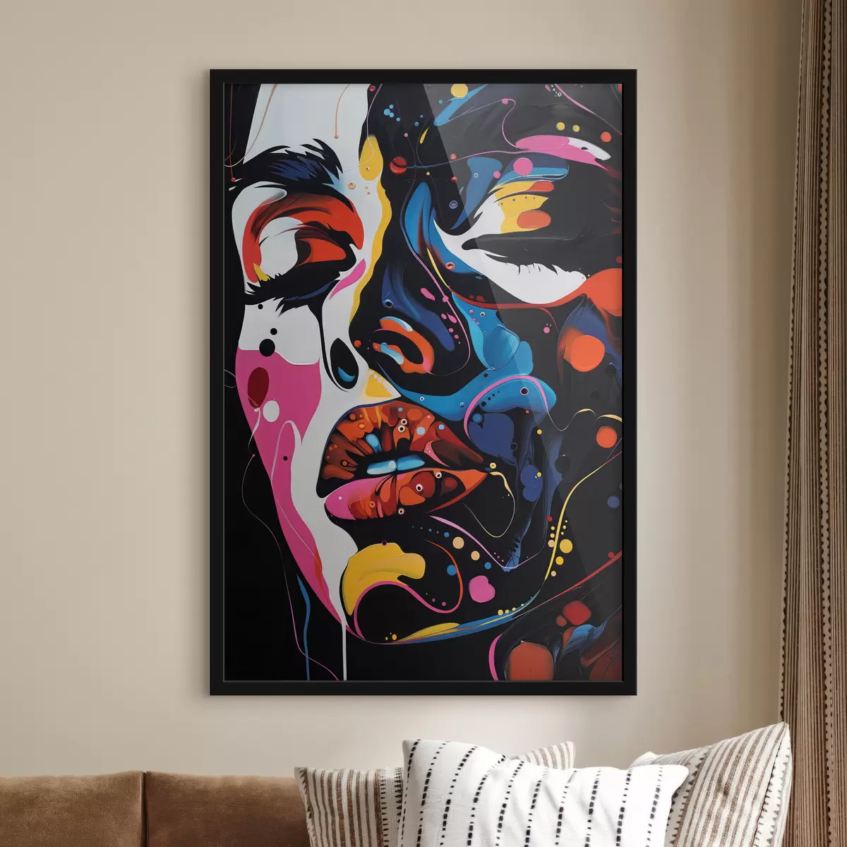 Plakat Tüdruku nägu värvides f39306