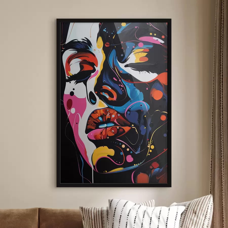 Fototapeedid Tüdruku nägu värvides f39306