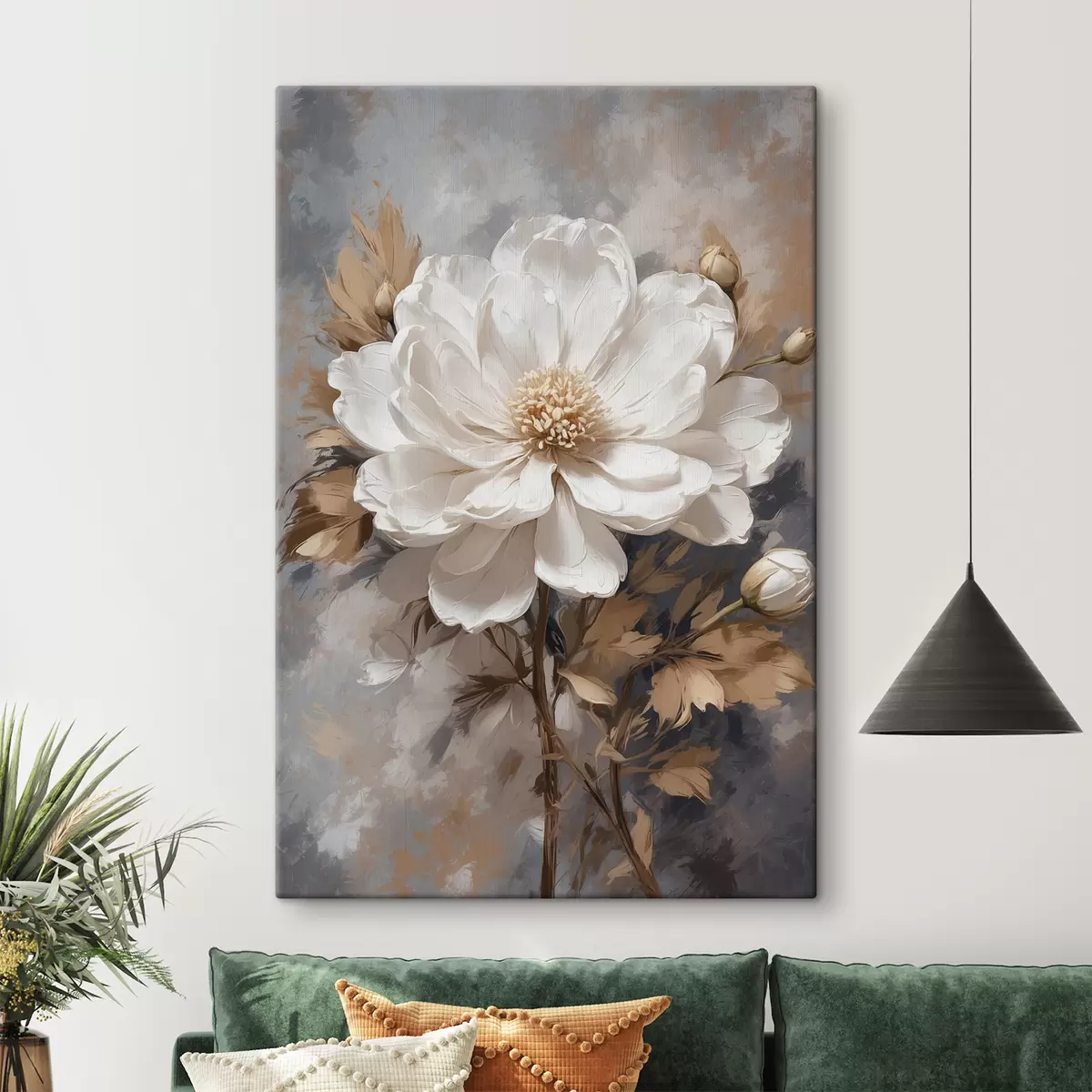 Pilt Valge varrega lill s39166