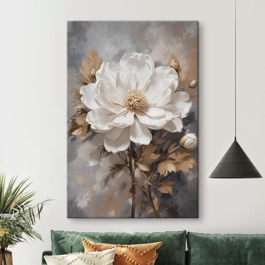 Pilt Valge varrega lill s39166