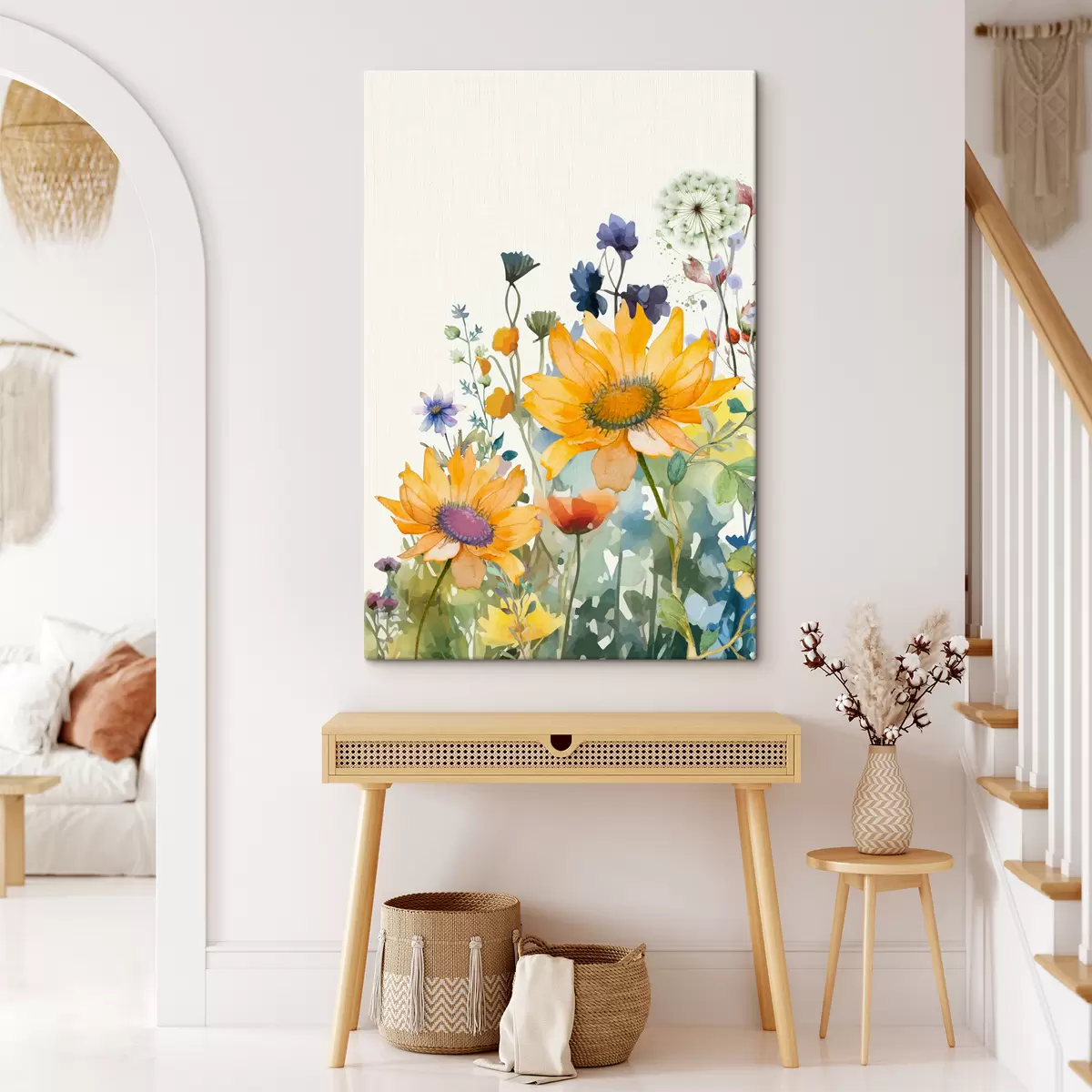 Pilt Värvilised akvarellmetslilled s39338