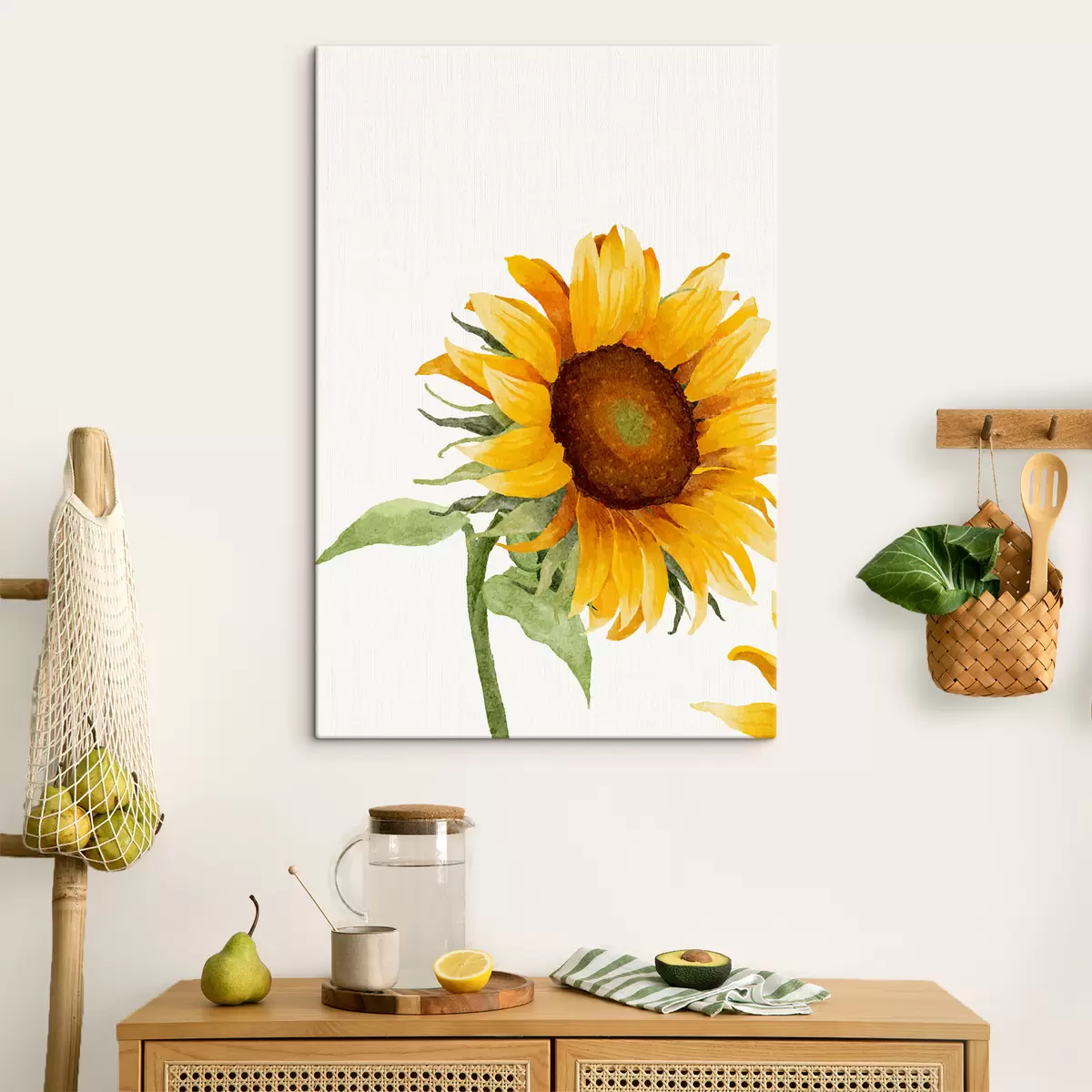 Pilt Värviline akvarell päevalill s39343