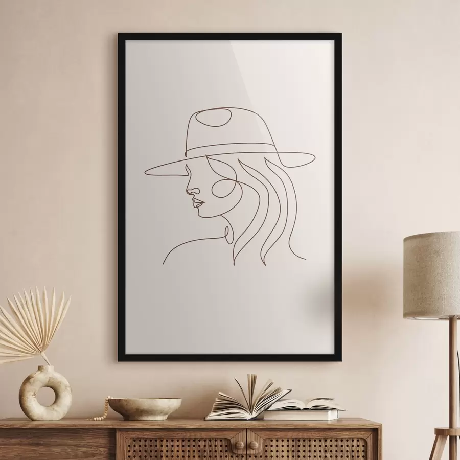 Fototapeedid Elegantne naise joonekunst f38016