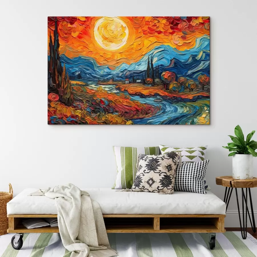 Pilt Elav maastik särava päikese all s38057