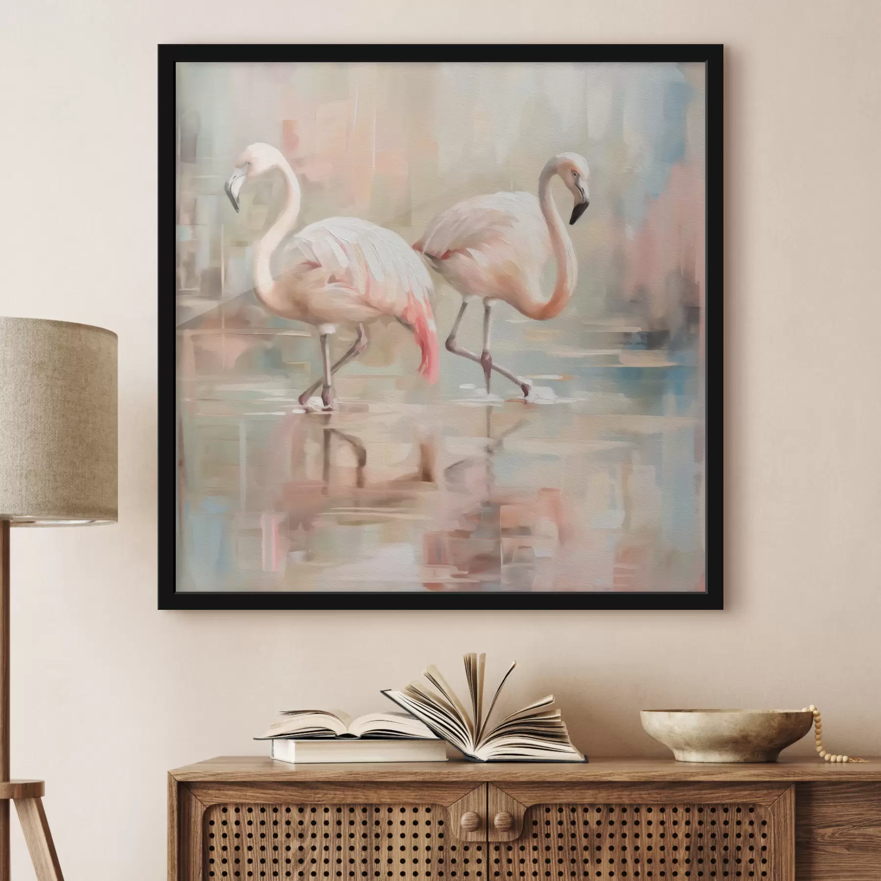 Fototapeedid Kaks flamingo lindu f39540