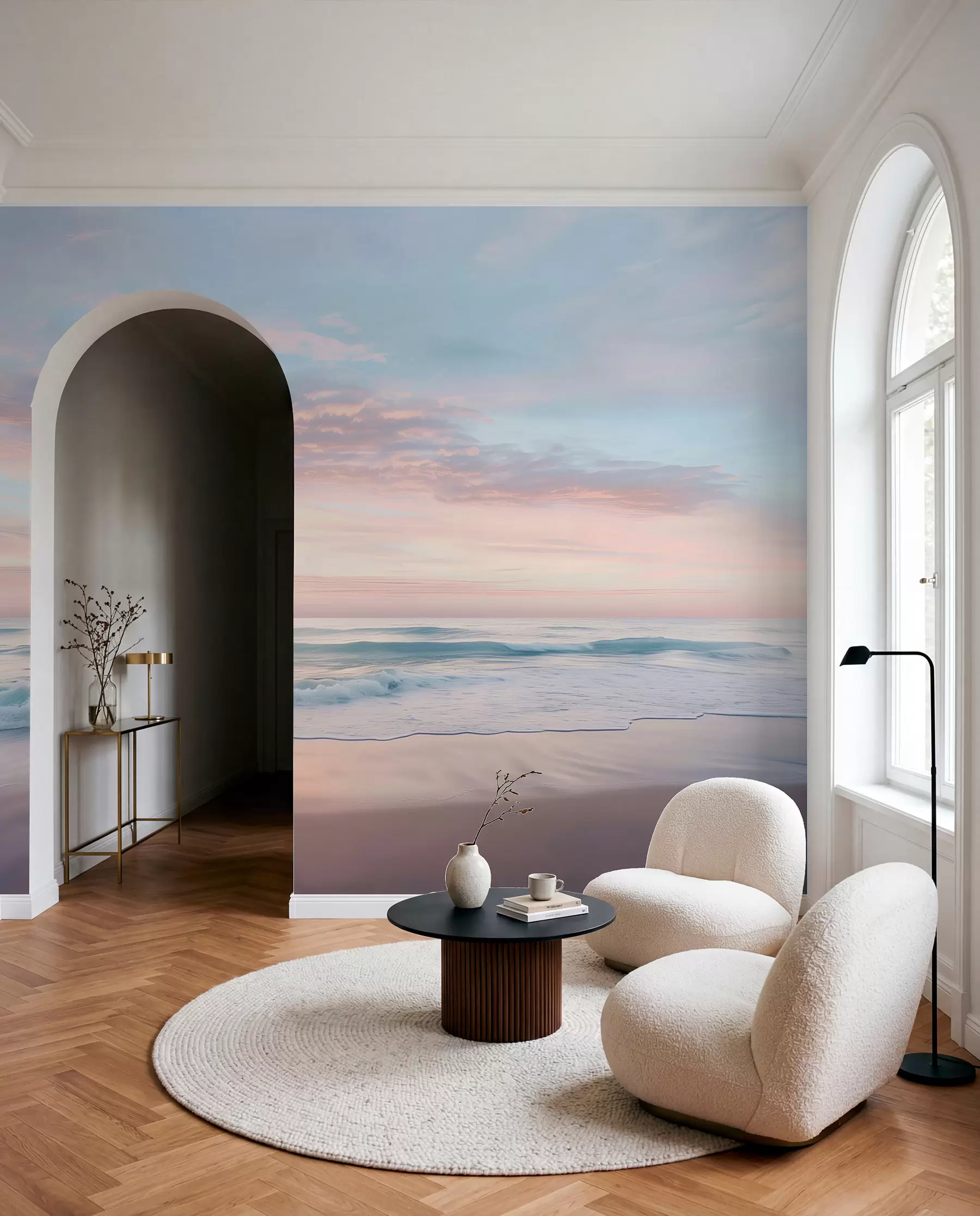 Fototapeedid Roosad pilved kalda kohal w07935