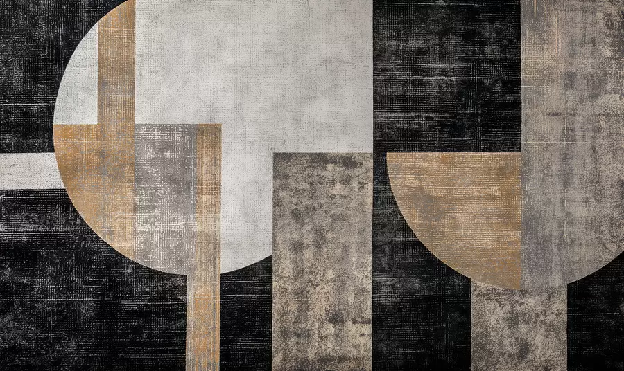 Fototapeedid Moodne tekstureeritud abstraktsioon mustas ja oranžis värvitoonis w07878