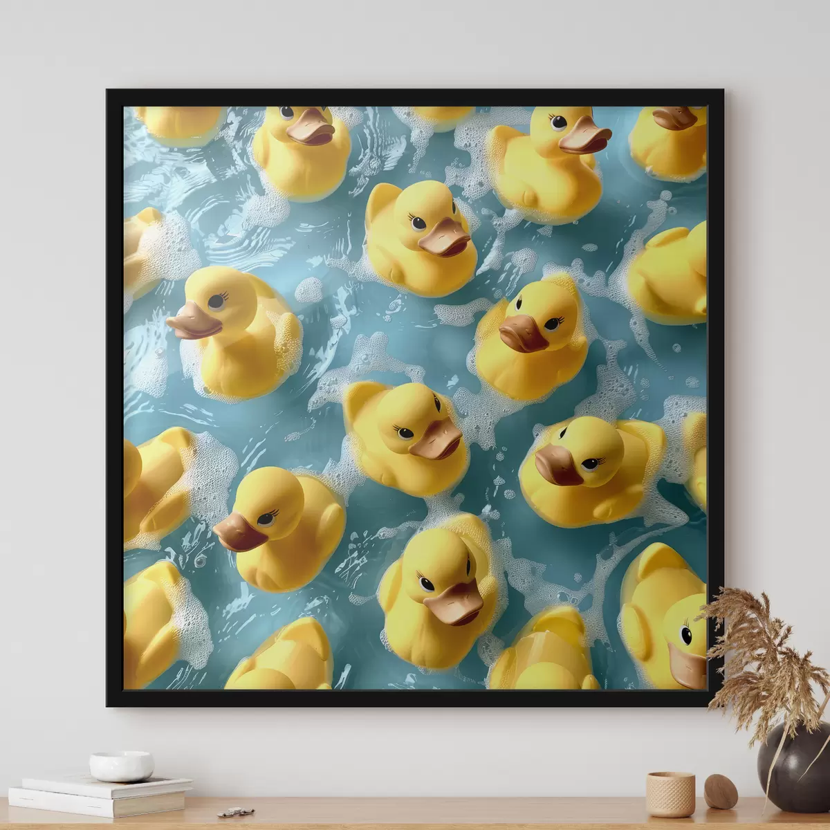 Plakat Realistlikud vees hõljuvad kummipardid f39469