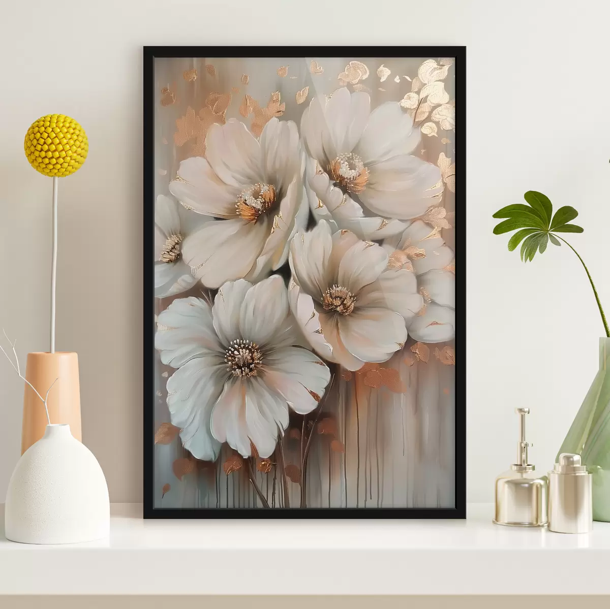 Plakat Valged lilled f39551