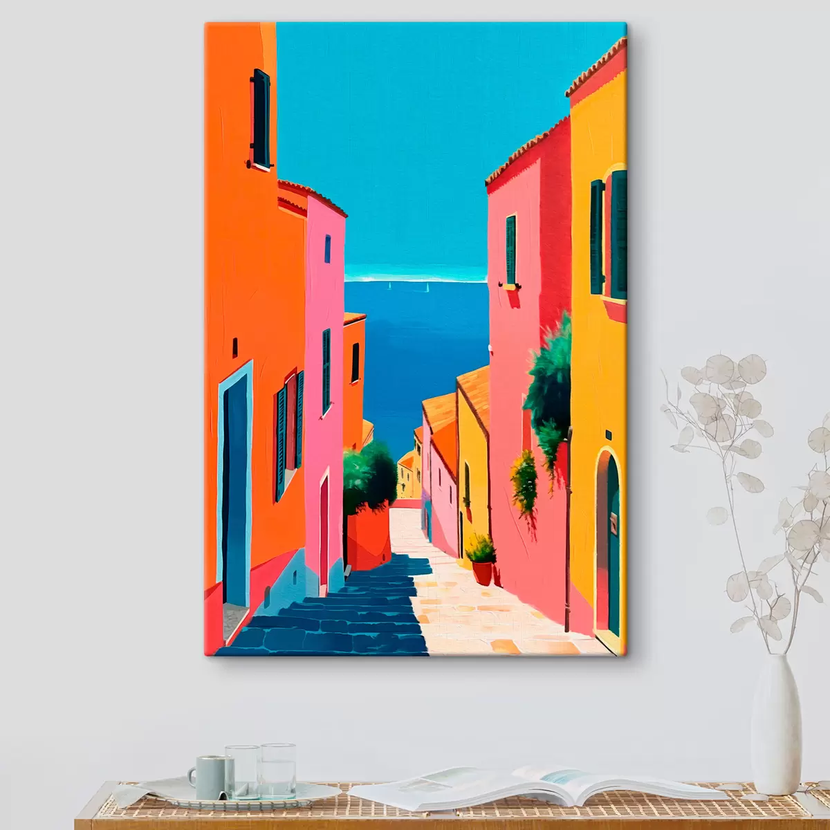 Pilt Merevaade ja valgusküllane tänav s39579