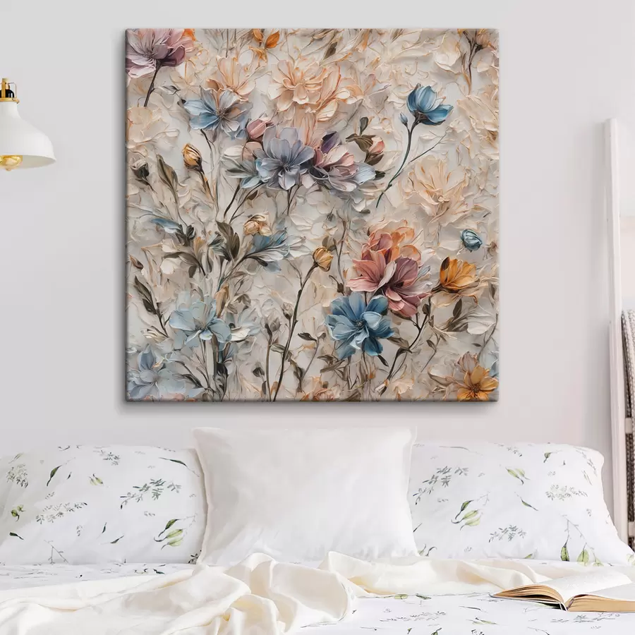 Pilt Abstraktsed lilled ja lehed s39605