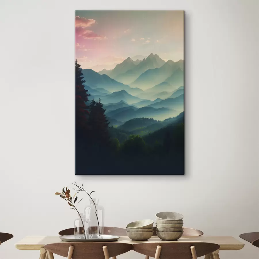 Pilt Mägede vaade päikesetõusul s39607