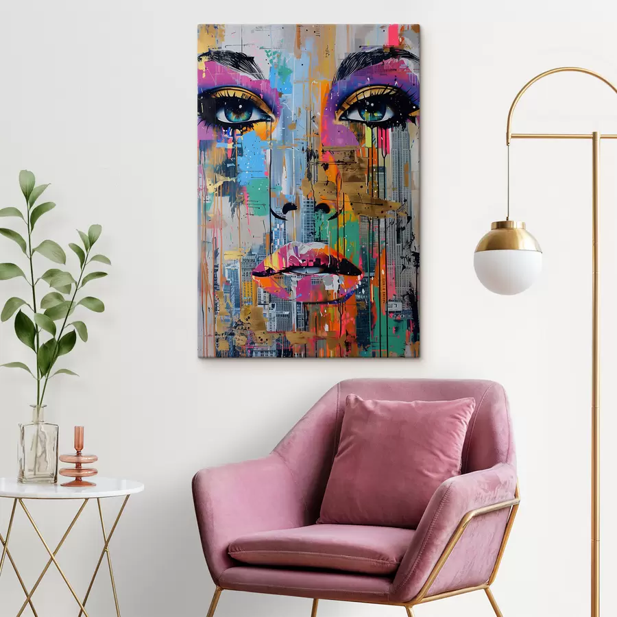 Pilt Sinised silmad ja linnavaade s39800