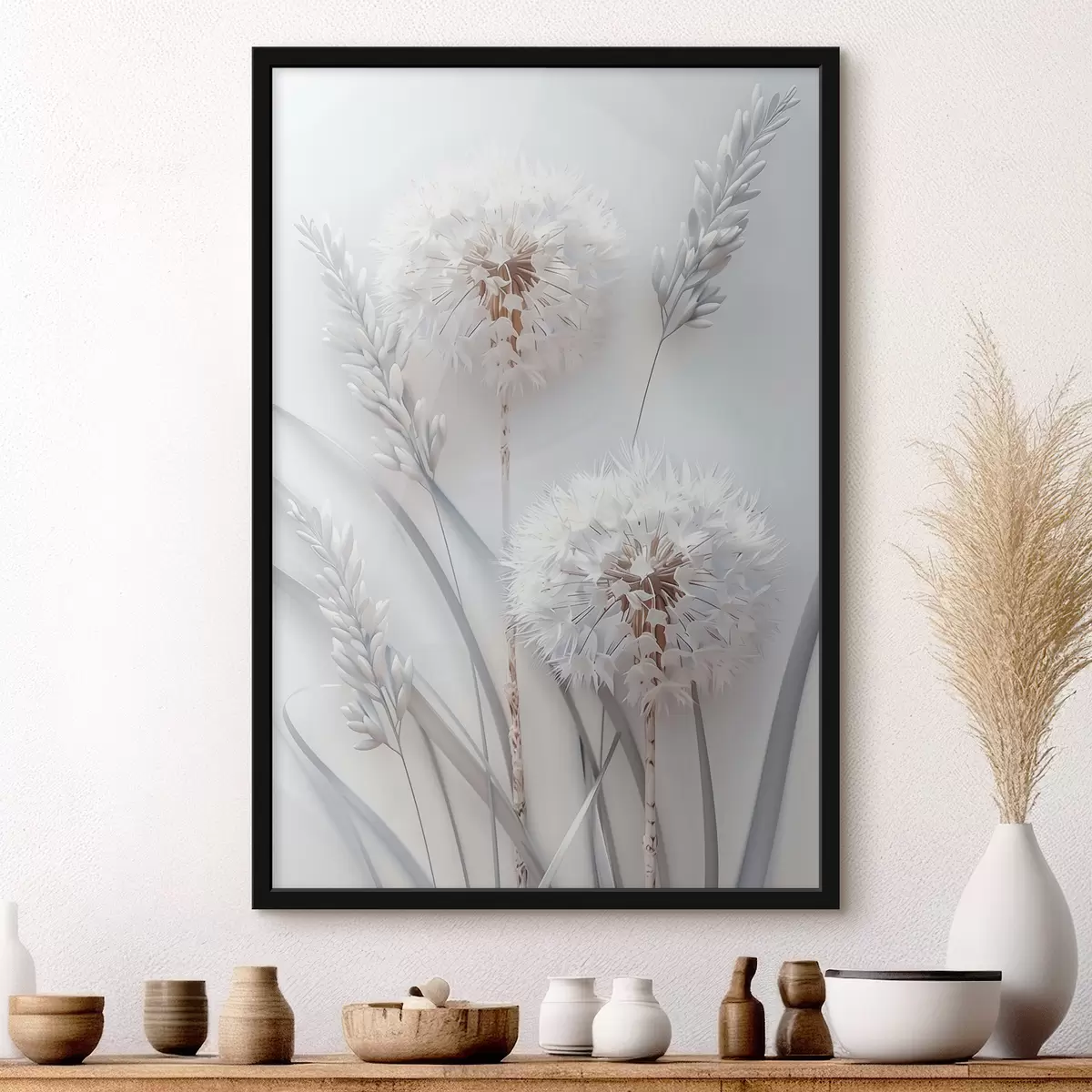 Plakat Võililled heledal taustal f39787