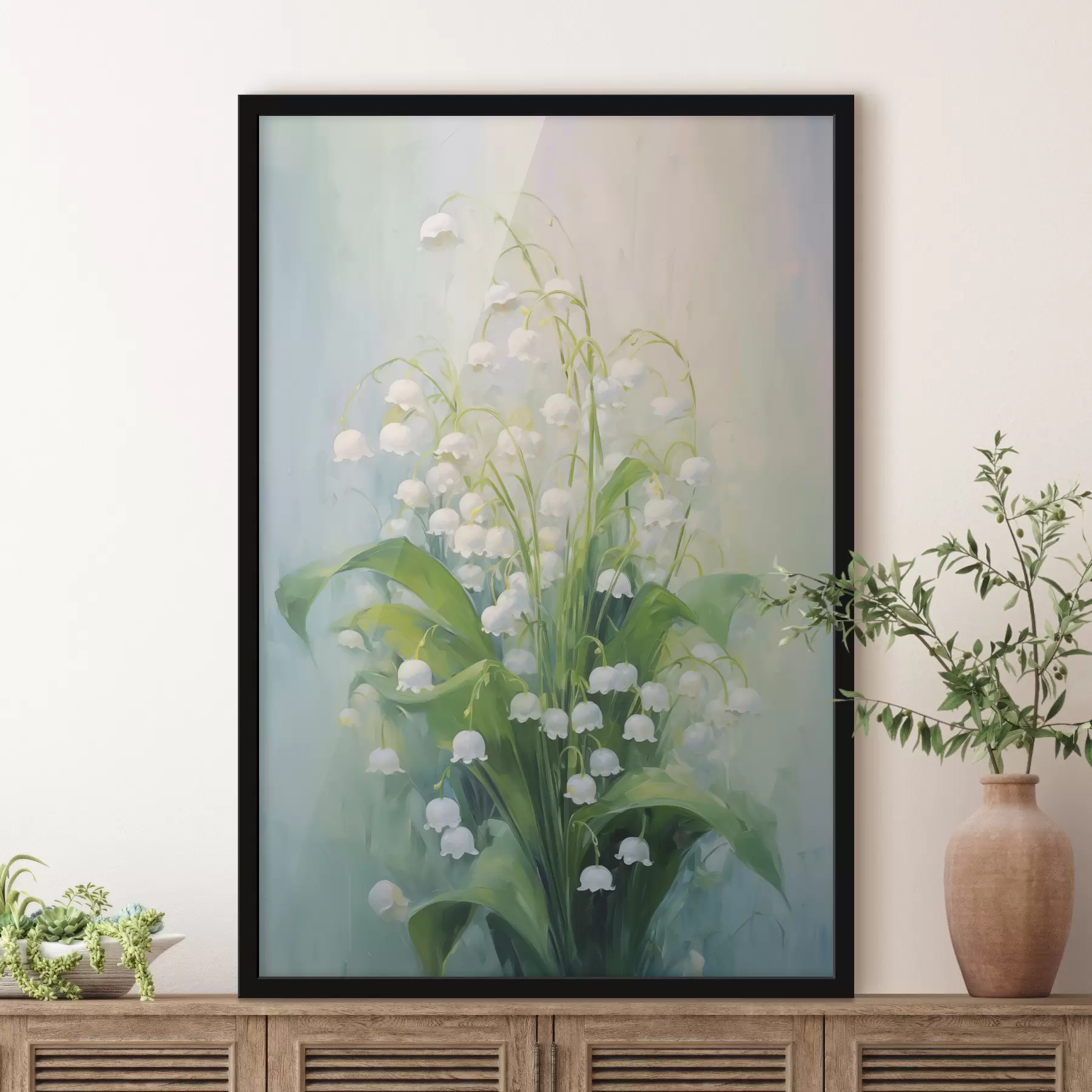 Pilt Valged maikellukesed õlimaal f39827