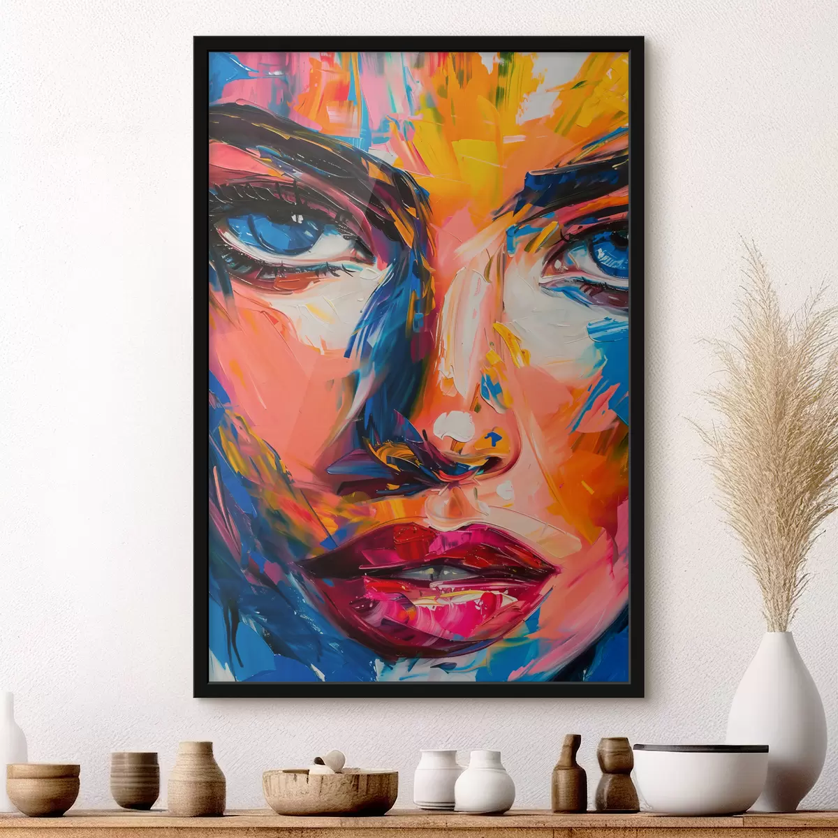 Plakat Tüdruku nägu värvides f39883