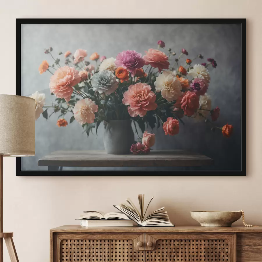 Fototapeedid Lillekimp vaasis laual f39859