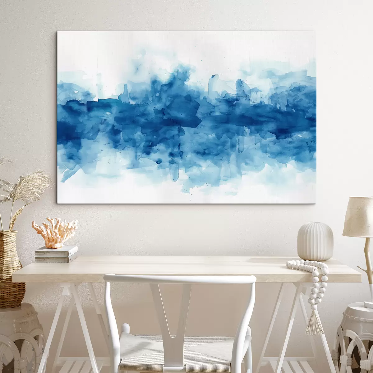 Pilt Akvarell, laigud, sinine s39954