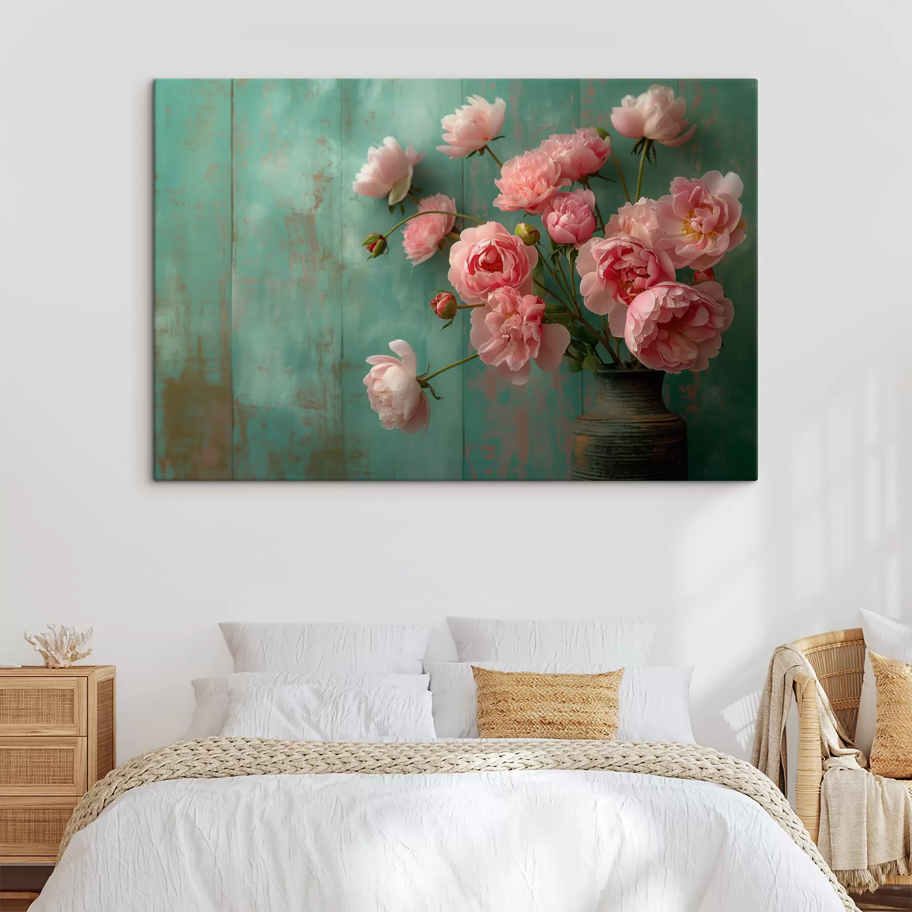 Fototapeedid Roosad lilled, puit, antiik s39957