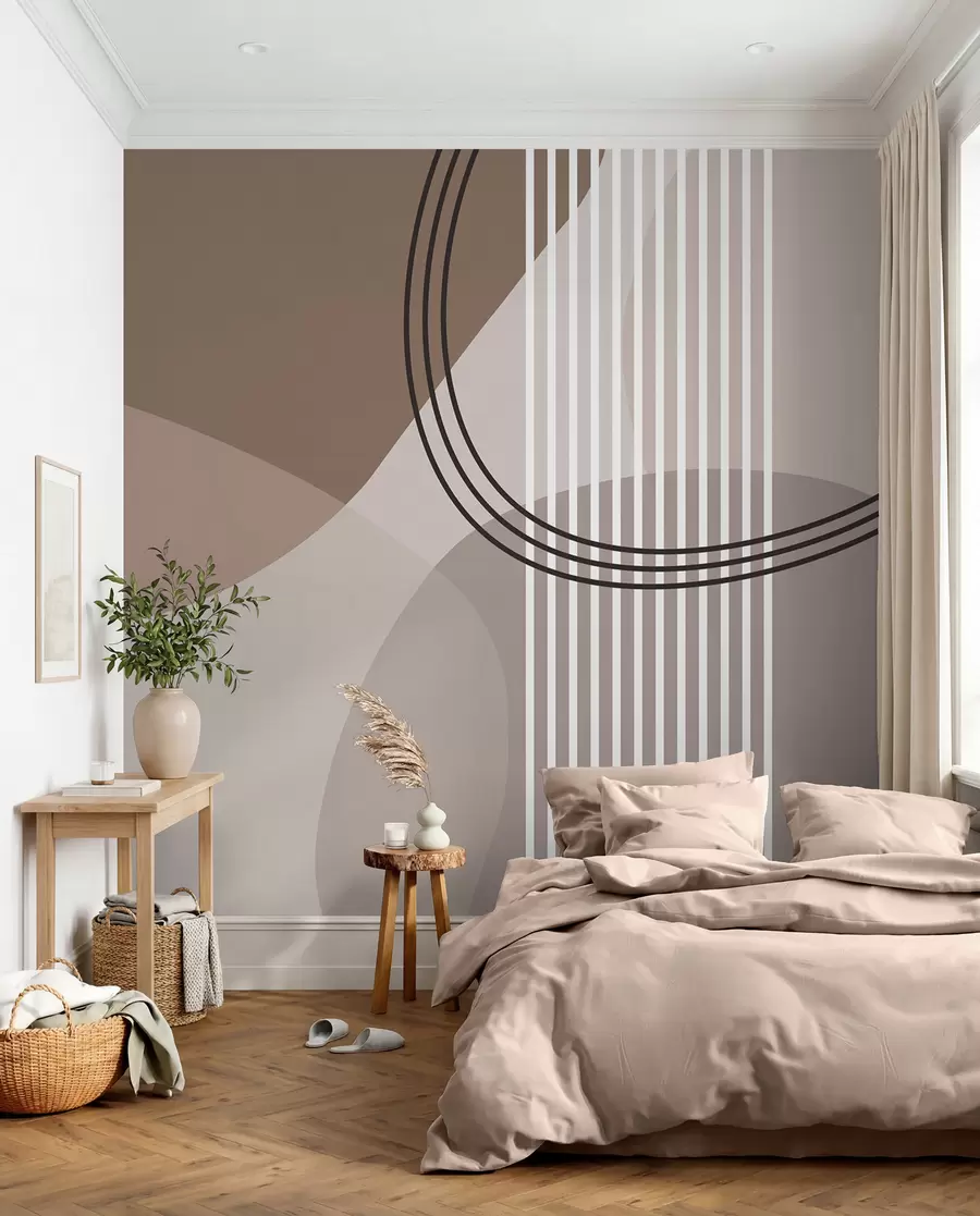 Fototapeedid Geomeetriline abstraktsioonjoon ja ring minimalism kaasaegne stiil  w08173