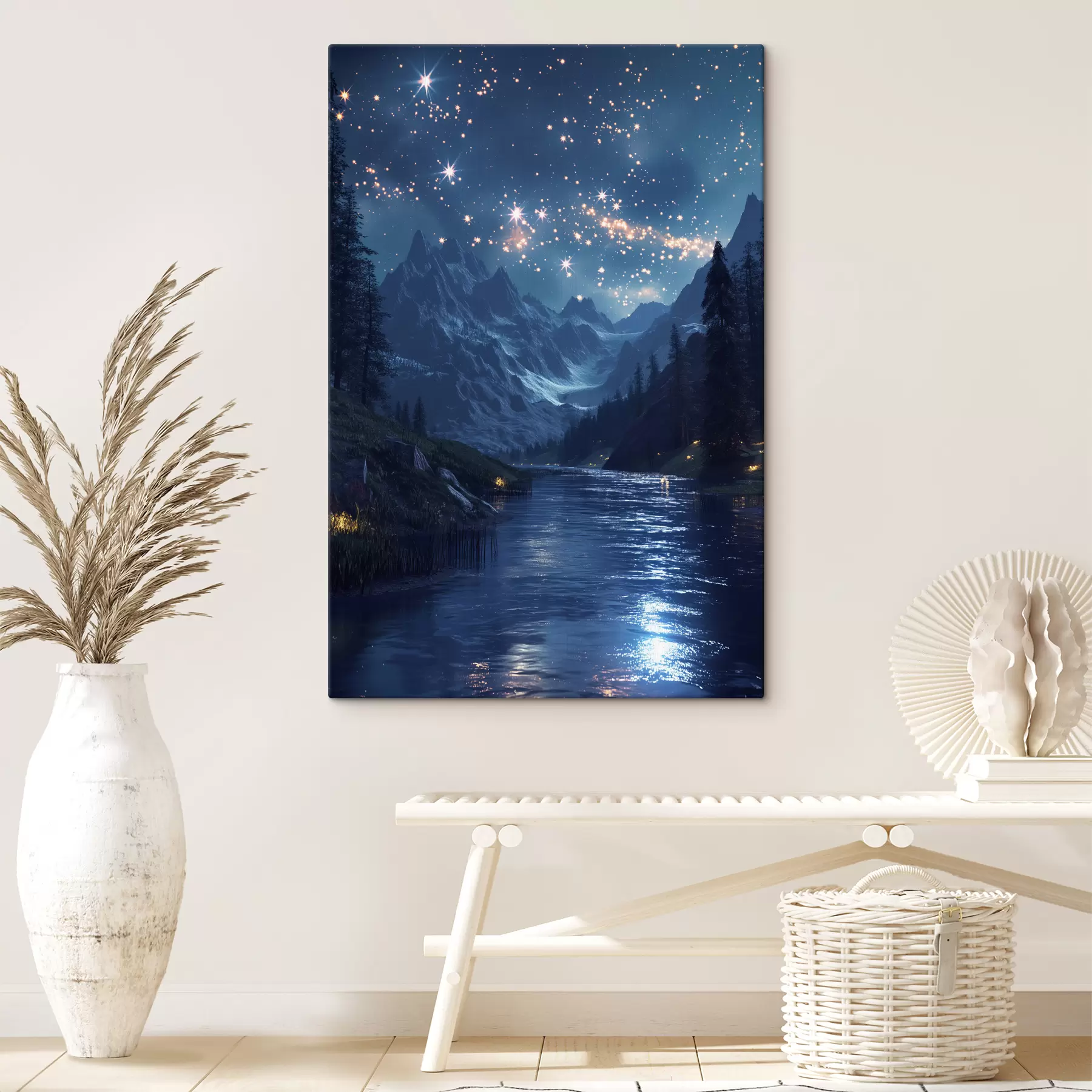 Fototapeedid Velaris, mäed, tähed s40010