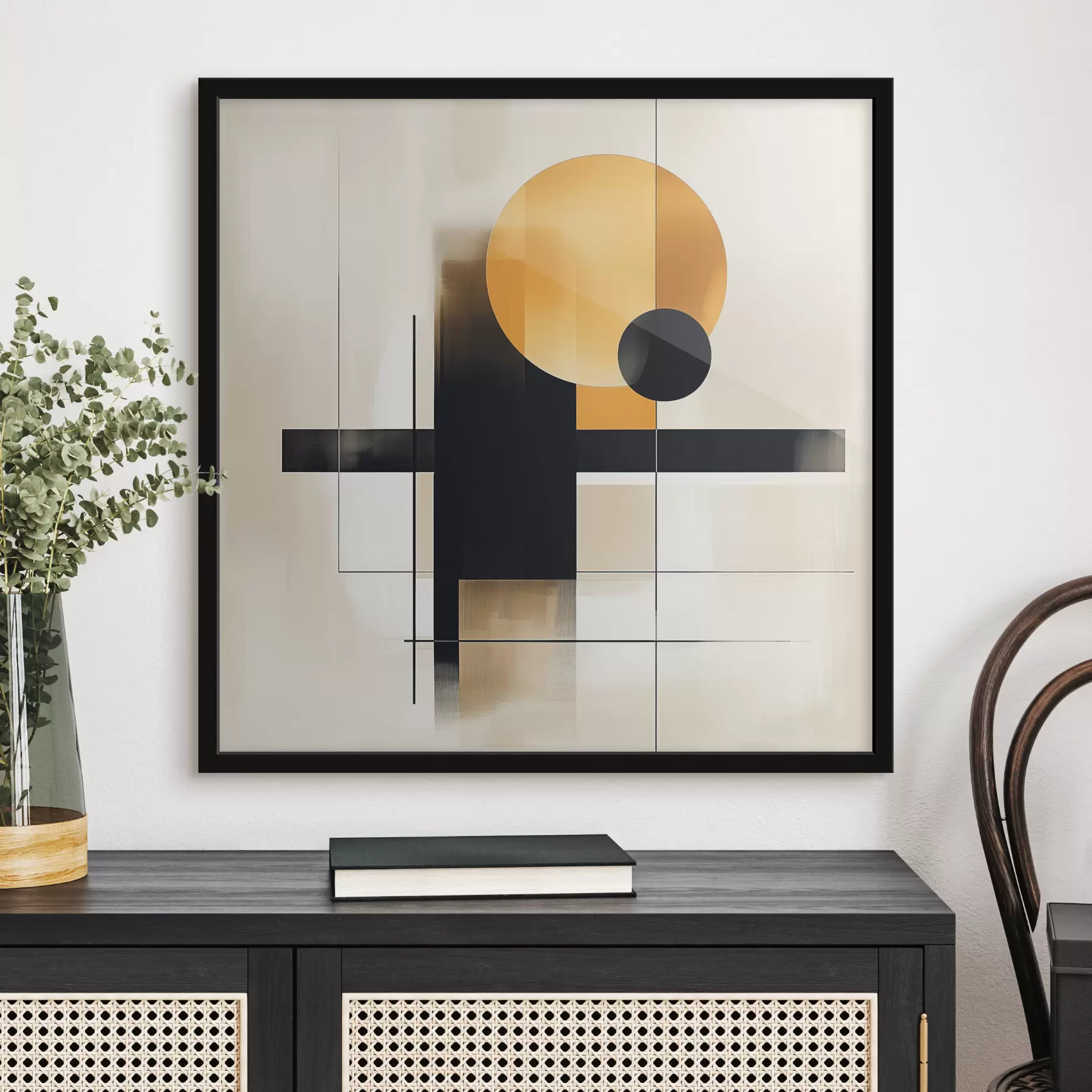 Fototapeedid Abstraktsioon geomeetriliste kujunditega f39993