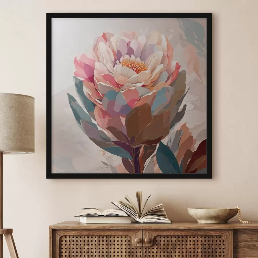 Fototapeedid Mitmevärviliste kroonlehtedega lill f40060