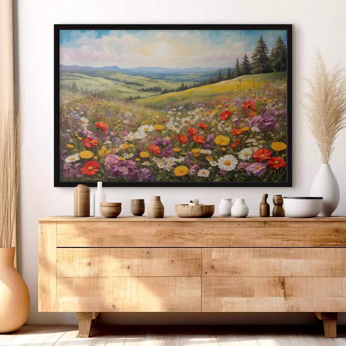 Plakat Lilleväli päikeseloojangul f40073