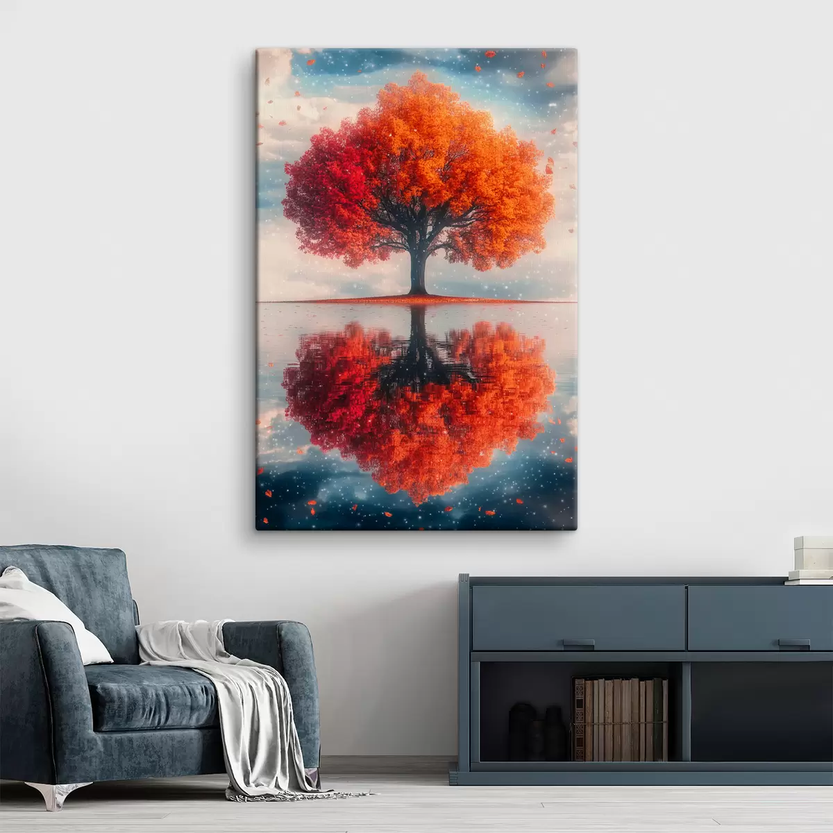 Pilt Puu peegeldusega vees s40126