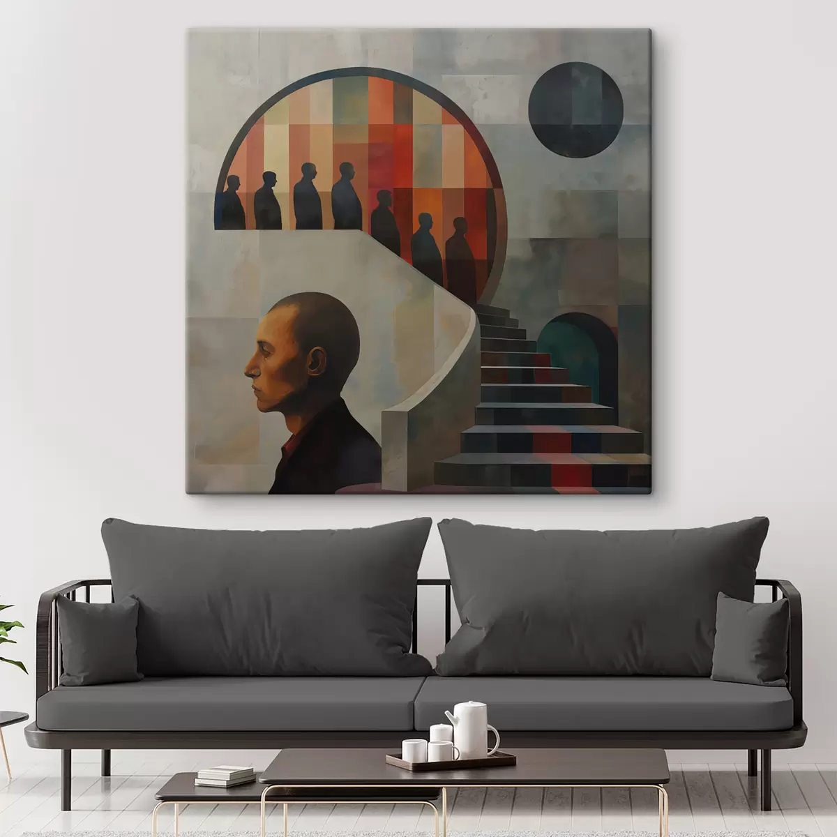 Pilt kaasaegne treppide illustratsioon s40238