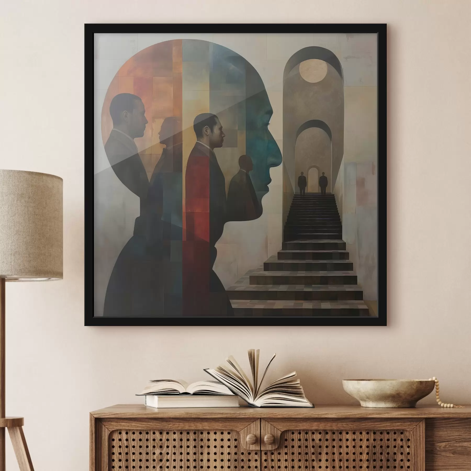 Fototapeedid kaasaegsed meeste profiilid kunstis f40239